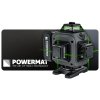 Křížový laser 4D 360° se zeleným paprskem (16 linií) POWERMAT PM-PLK-4DM3