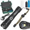 128917 takticka led svitilna geko xhp50 15w 1500lm s akumulatorem 1800mah vodeodolna ipx3