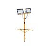 128947 3 led svetlomet geko 2 100w s teleskopickym stativem 18000 lumenu ip65 studene bile svetlo 6500k