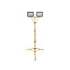 128947 4 led svetlomet geko 2 100w s teleskopickym stativem 18000 lumenu ip65 studene bile svetlo 6500k