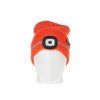 128995 1 zimni cepice s led lampickou geko g90408 oranzova s reflexnimi prvky pro maximalni viditelnost