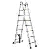 131257 2 teleskopicky zebrik geko 5m s kloubovym spojem hlinik nosnost 150 kg