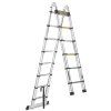 131257 3 teleskopicky zebrik geko 5m s kloubovym spojem hlinik nosnost 150 kg