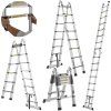 131257 7 teleskopicky zebrik geko 5m s kloubovym spojem hlinik nosnost 150 kg