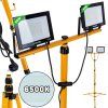 79062 16 131548 led svetlomet geko 2 50w s teleskopickym stativem 6500k profesionalni osvetleni pro stavbu a dilny