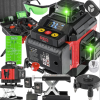 Křížový laser 4D 360° zelený – samonivelační 16 čar, IP 54 – RED TECHNIC RT-PLK0036