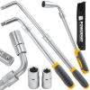 Powermat Teleskopický klíč 1/2" 350–530 mm + nasadky PM-KLDK-530T
