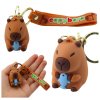 29356 72048 kapibara delfin silikonovy brelok s karabinou stylovy unisex doplnek